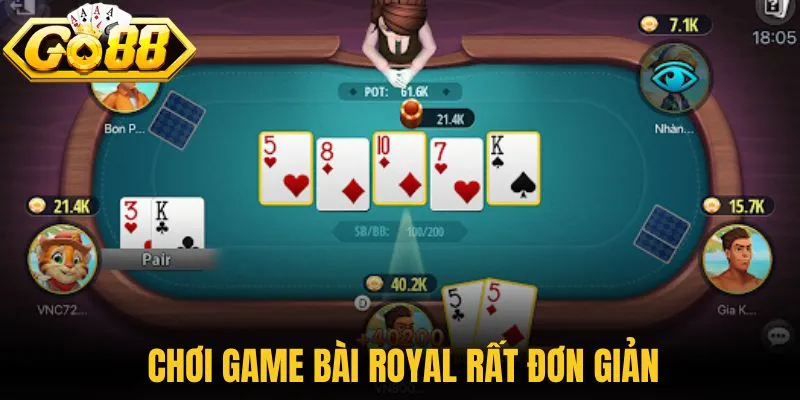 Game Bài Royal Khuấy Đảo Thị Trường Giải Trí Trực Tuyến 2 Chơi game bài Royal rất đơn giản