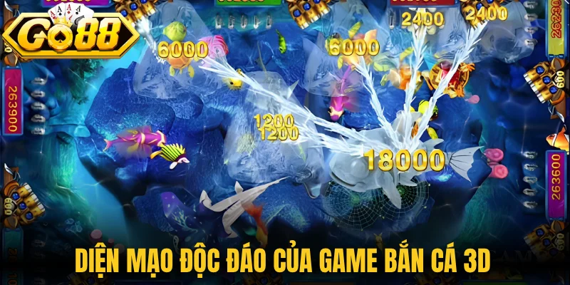 Diện mạo độc đáo của game bắn cá 3D 