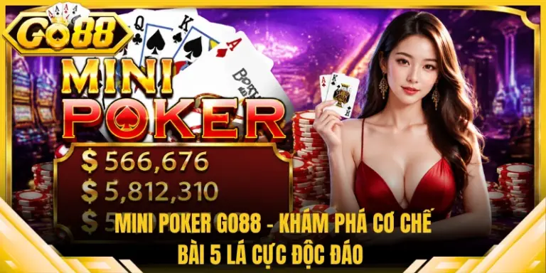 Mini Poker Go88 - Khám Phá Cơ Chế Bài 5 Lá Cực Độc Đáo