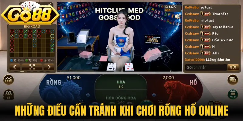 Những điều cược thủ cần tránh khi chơi Rồng hổ online